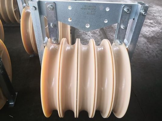 Các khối pulley dây nhôm / nylon cho hai / ba dây dẫn, 300-900mm2, 40-105KN