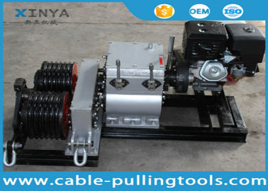 Mua 50KN đúp Drum nhanh Tốc độ tời cáp kéo và Lắp đặt với động cơ xăng online manufacture