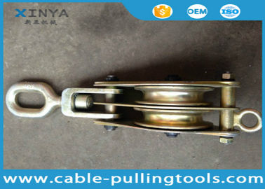 Mua Heavy Duty 3T thép đúp Wheel Wire Rope Pulley Khối Với xoay mắt online manufacture