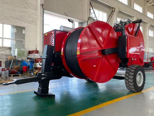 Mua 2x40KN Đẹp dây cáp thủy lực căng liên tục với truyền động thủy lực và điều khiển điện tử cho dây chuyền đường dây trên không online manufacture