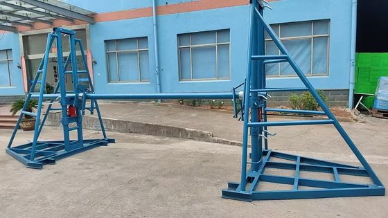 Mua 5 Ton Hydraulic Cable Drum Jack Stand with 1.5 Meters Lifting Height and 5000 kg Capacity for Overhead and Underground Cable Installation online manufacture