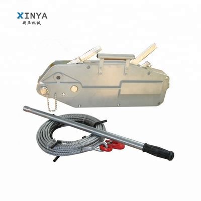 Mua 0.8 Ton Mini Hand Winch with Steel Wire Rope and 20m Lifting Height for Construction Hoist online manufacture