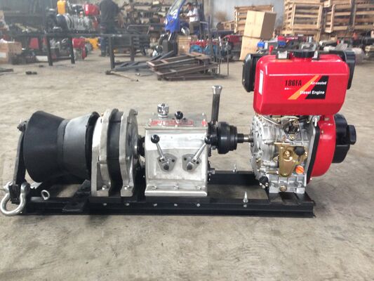 Mua Máy kéo dây cáp chạy bằng động cơ diesel có công suất 5 tấn với hoạt động tốc độ cao để lắp đặt đường truyền online manufacture