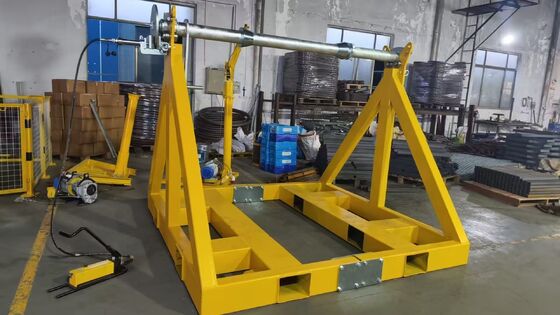 Mua Giá đỡ cuộn thủy lực 12T hạng nặng với thiết kế mô-đun và hệ thống phanh thủy lực để xử lý cáp online manufacture