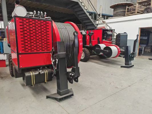 SA-YQ60 60KN Máy kéo cáp thủy lực với động cơ diesel cho dây dẫn dây