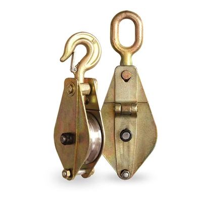 1ton 2ton 5ton Stringing Pulley Block Đường truyền Đường dây dây với khối pulley hai thép