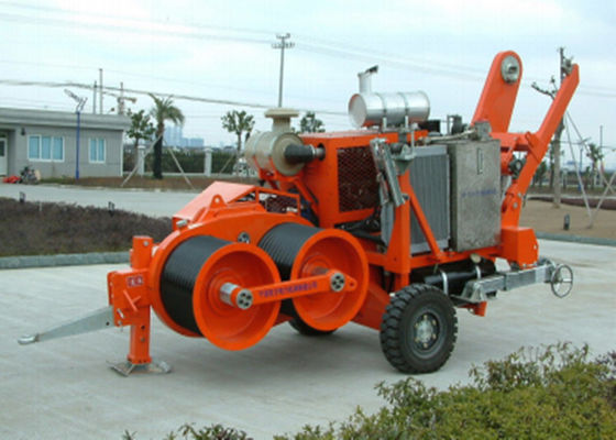 Máy kéo dây cáp thủy lực với công suất 220KN, tốc độ biến đổi vô hạn và bảo vệ quá tải tự động cho thiết bị dây cáp