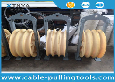 3 rọc Conductor Pulley xâu chuỗi Pulley Block And Tackle Hoist Với ​​Nylon Wheel