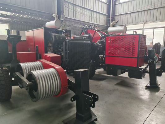SA-YQ60 60KN Máy kéo cáp thủy lực với động cơ diesel cho dây dẫn dây