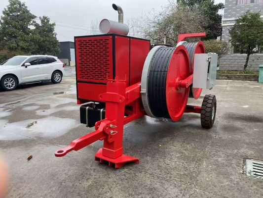 Thiết bị căng kéo thủy lực liên tục 2x50KN với động cơ diesel và điều khiển điện tử để thi công kéo cáp